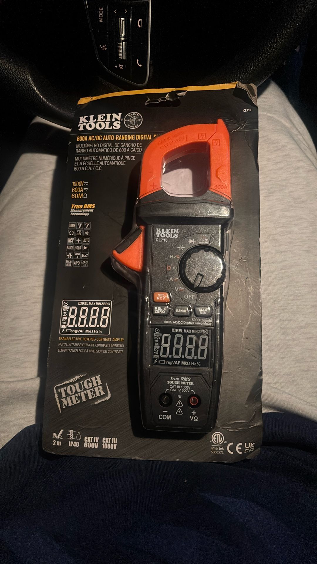 Klein Tools 600a Ac/dc Ranging Digi Clamp 