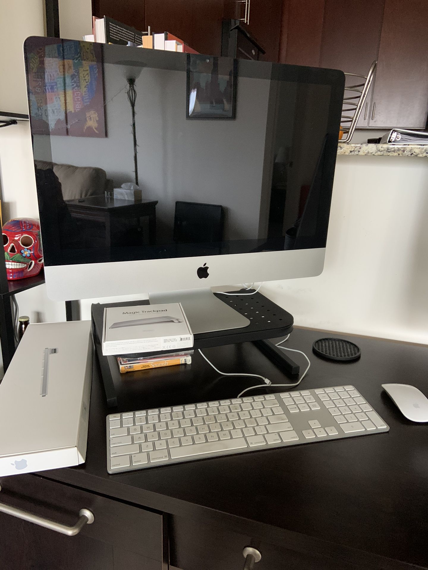 iMac + Wireless Mouse + Wireless Keyboard + Wireless Trackpad