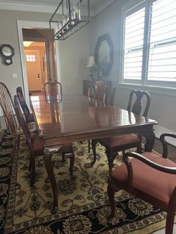 Cherry Dining Table & 6 Chairs