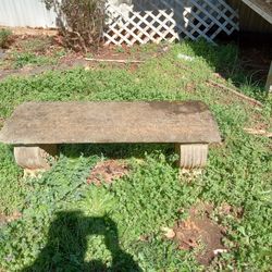 Cement Bench/Cement Bird Bath