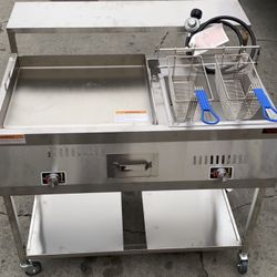 Plancha Comercial Con Fridora Para Gas Propano Nuevo