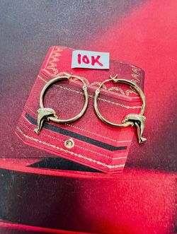 10K Yellow Gold Hoops For Wedding