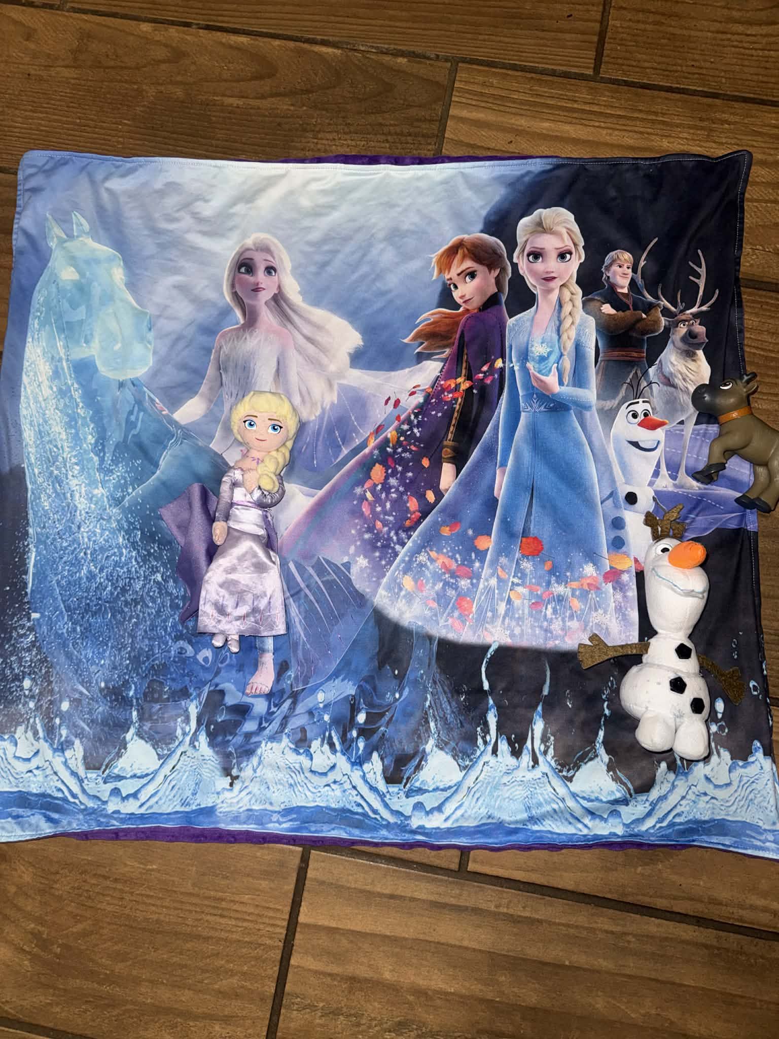 Frozen bay girl blanket and plushy set