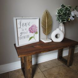 Rustic Entryway Bench 