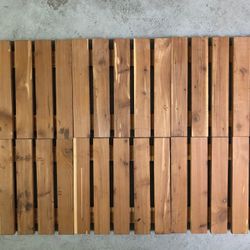 Cedar Closet  Floor Squares (set of 6)