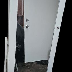Jewelry Armoire White With Mirror
