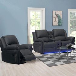 Recliner Chair And Loveseat 