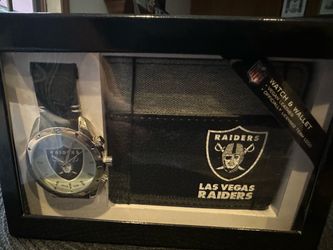 Las Vegas Raiders Watch and Wallet NFL Set New