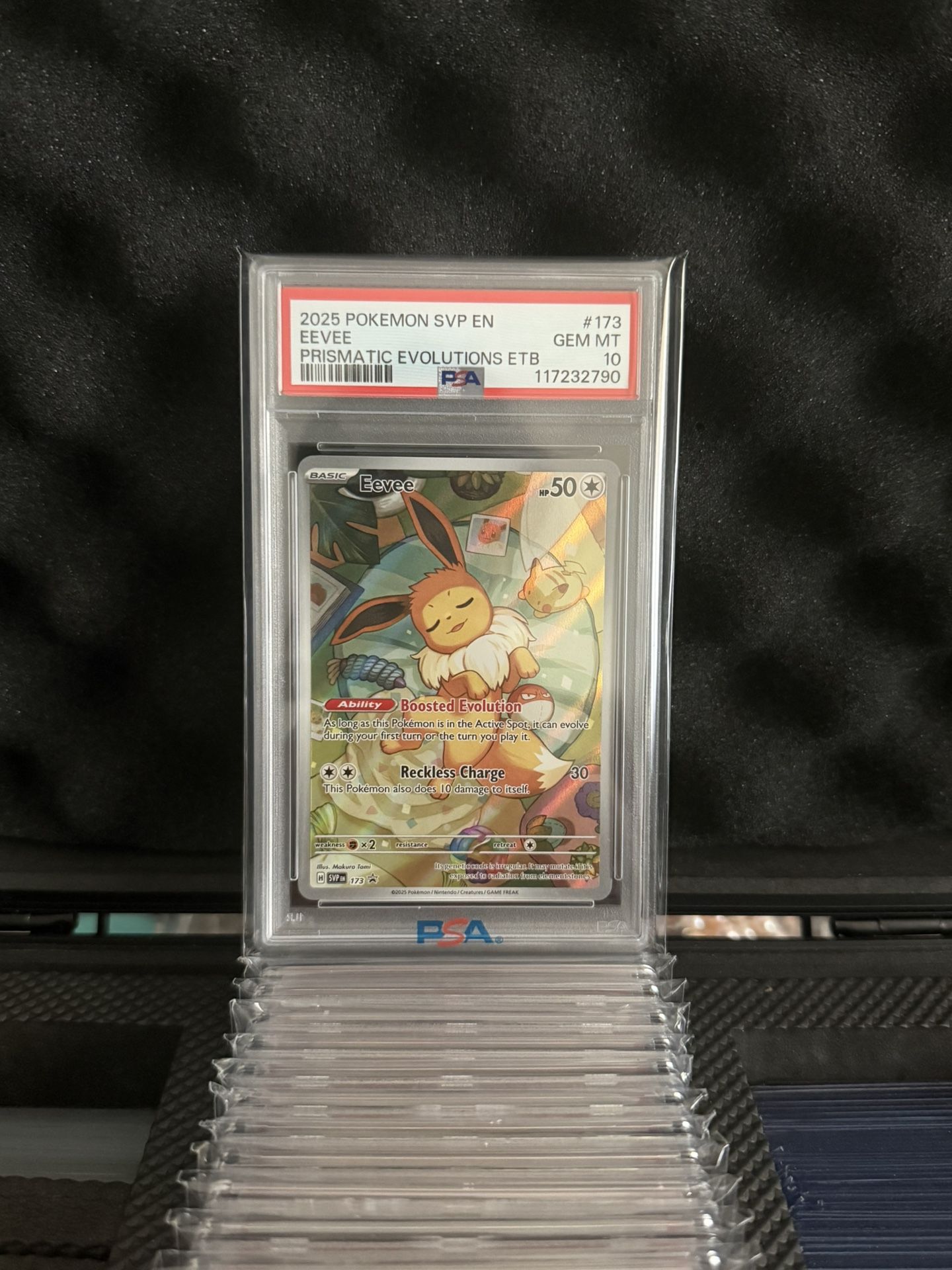 Pokemon Prismatic Evolutions ETB Promo Eevee PSA 10
