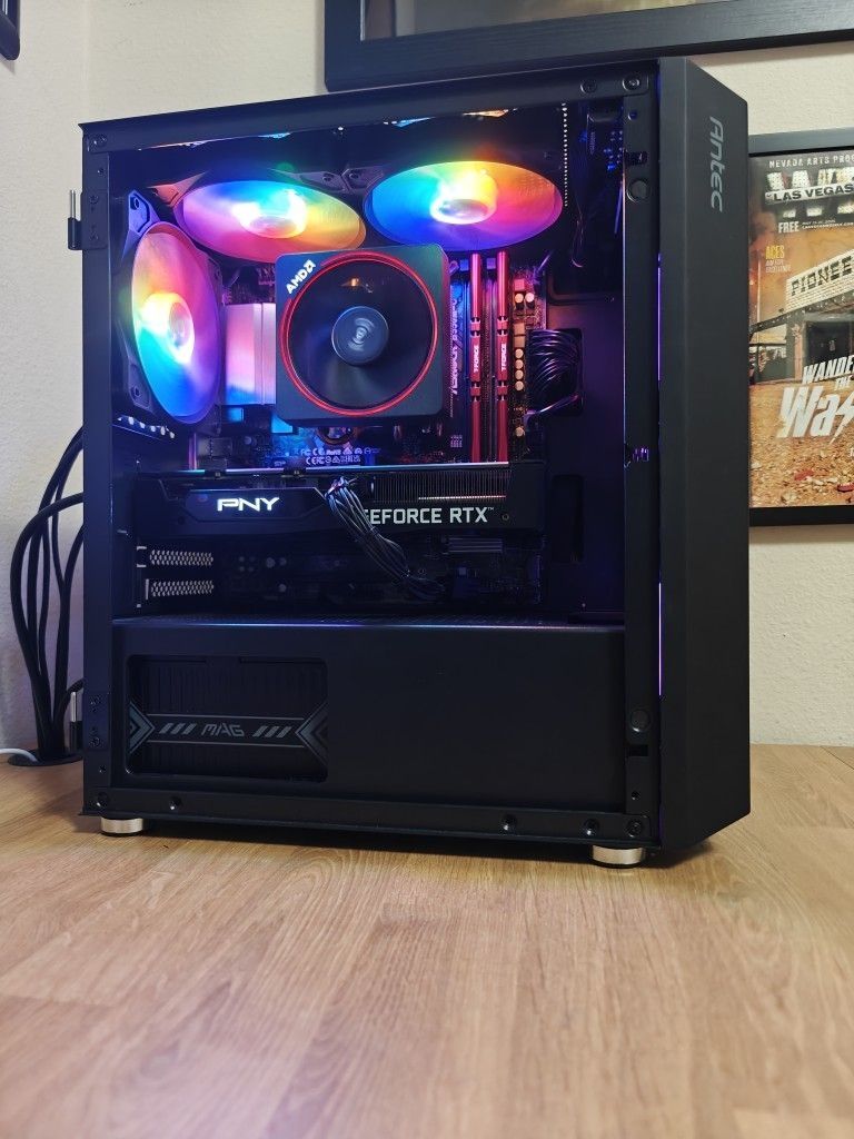 Custom Gaming Computer PC Desktop AMD Ryzen 5600, PNY 3060 12GB, 16GB DDR4, Antec Corsair ASRock Asus Gigabyte PS5 Xbox