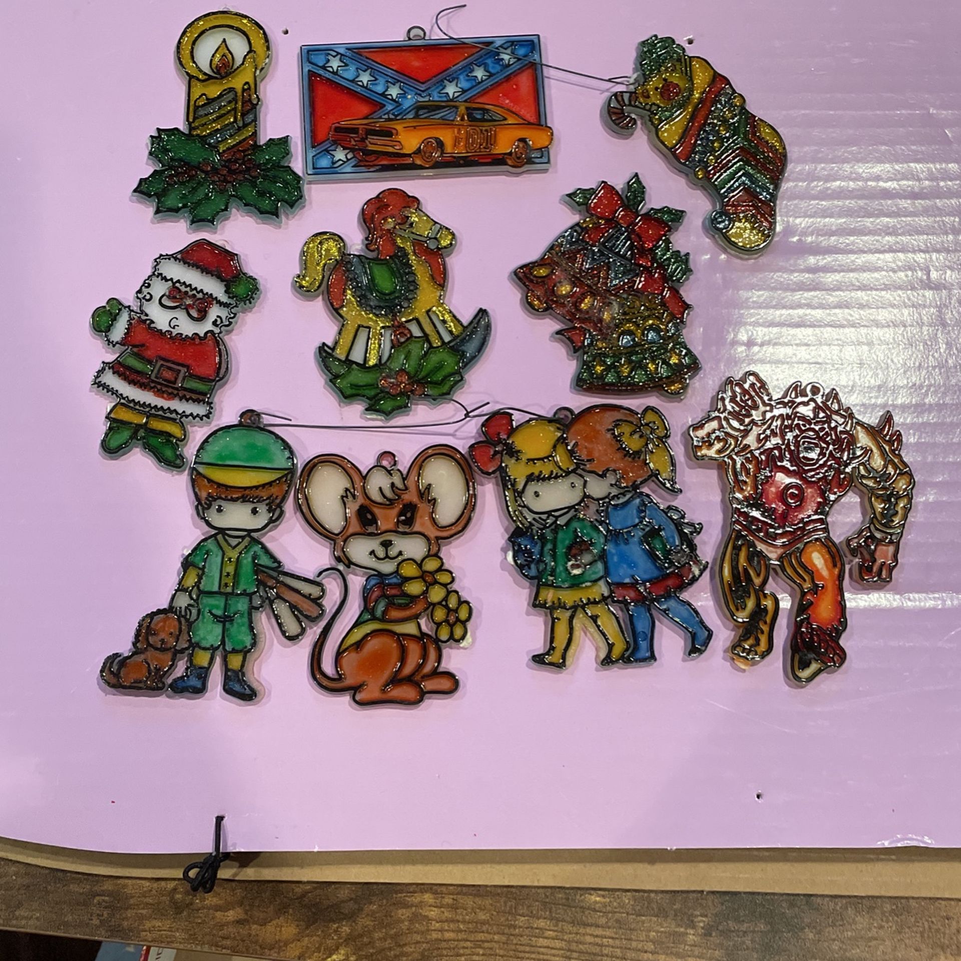 (#3)Vintage Christmas Ornaments Lot Of 10