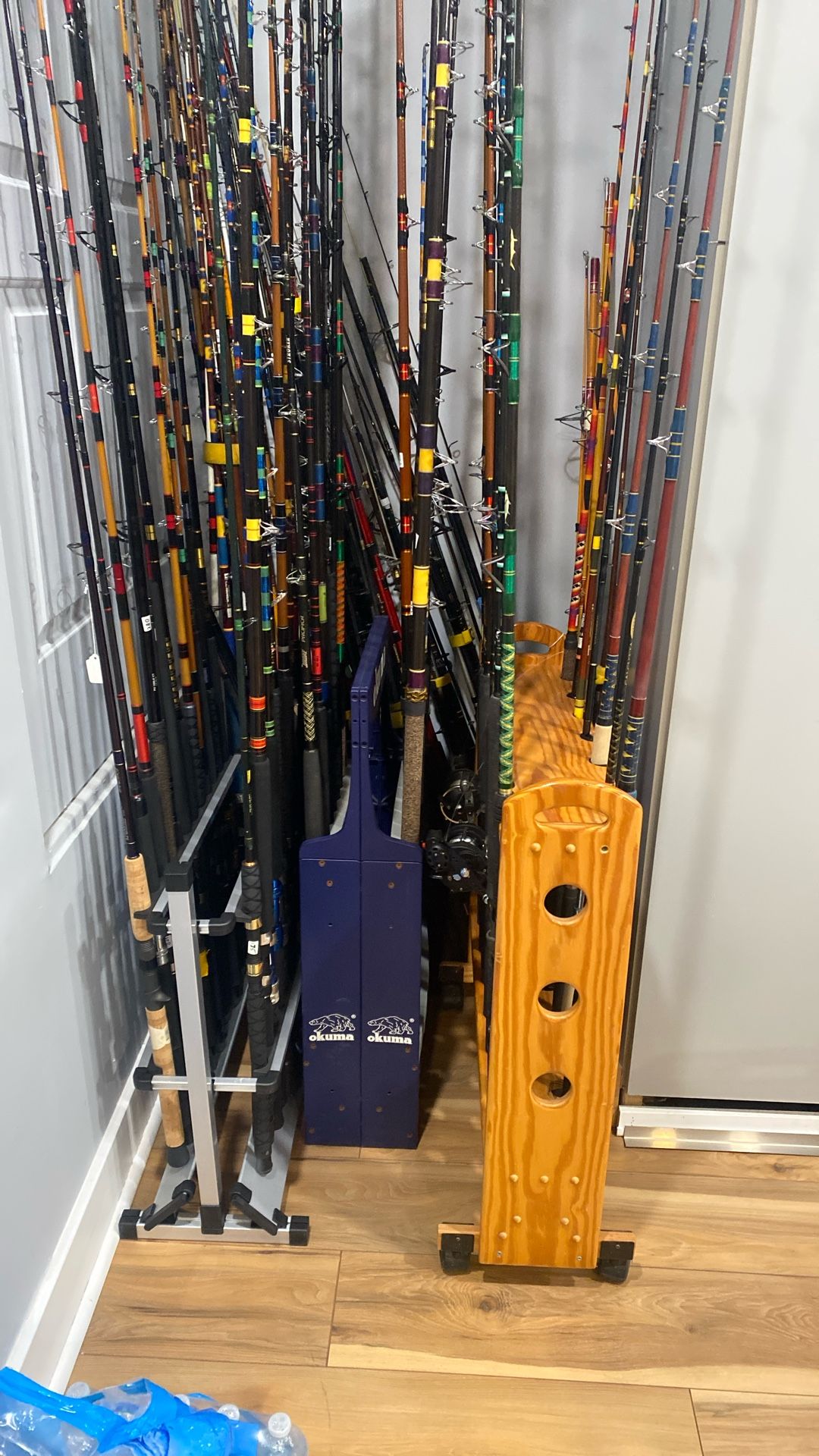 FISHING REELS AND RODS