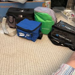 4 Assorted Lunch Bags For School Work 