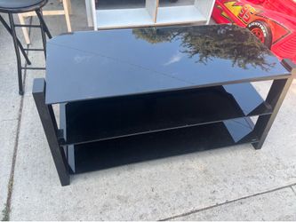 Glass tv stand