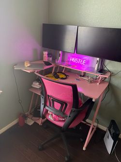 Computer desk & chair