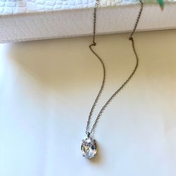 "Mermaid's Tear" Titanium Steel French-Style Light Luxury Clavicle Necklace