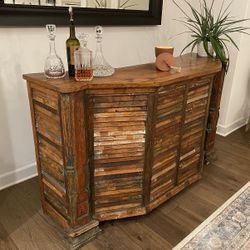 Solid Wood Hand Carved Bar - Will Take Best Offer