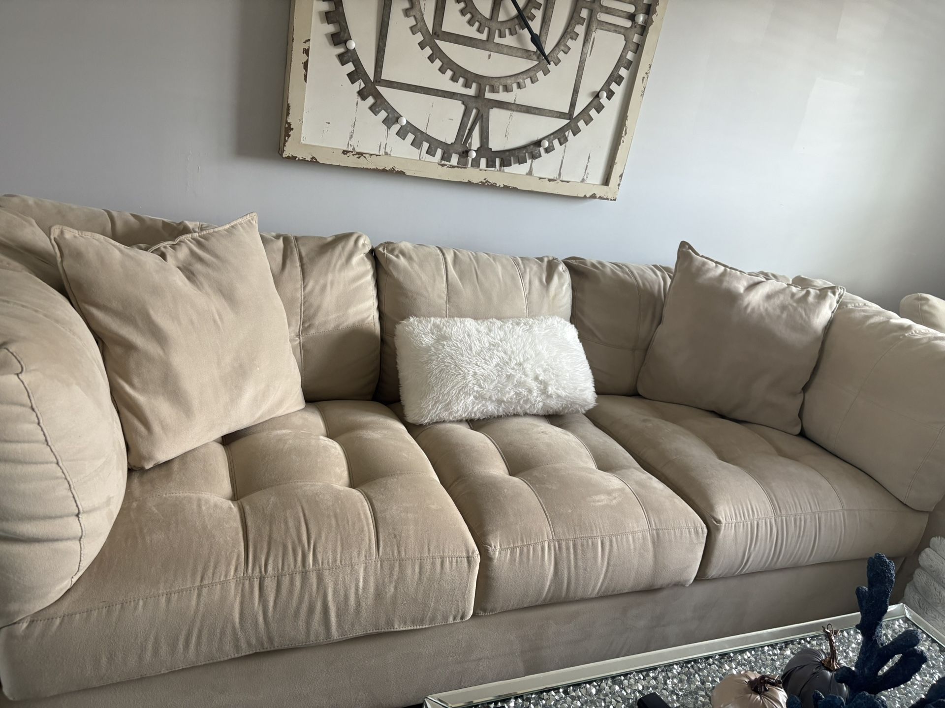 Cindy Crawford Nice Couch And Chair With Ottoman