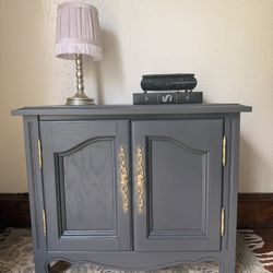 Gray Cabinet/Side Table 