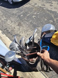 Vintage Golf Clubs. Full Set With Bag. 