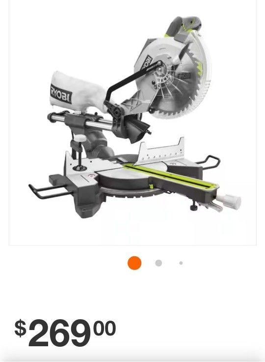15 Amp 10 in. Corded Sliding Compound Miter Saw with LED Cutline Indicator


