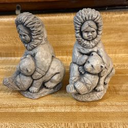 Mt Saint Helen’s Sculpture Eskimo Hugging Bear