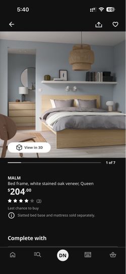 IKEA MALM bed frame and LONSET base base