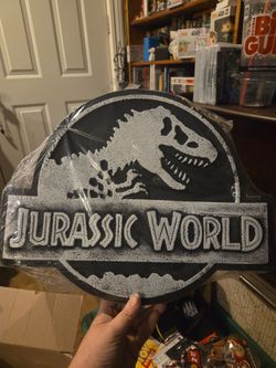 Jurassic World Logo Wall Plaque Sign