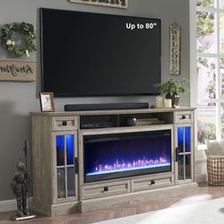Farmhouse Fireplace TV stand/cabinet