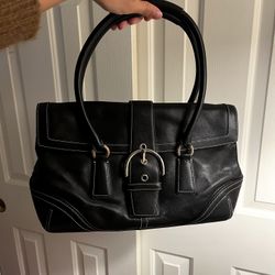 COACH vintage Y2K soho Black Leather Handbag in GREAT condition