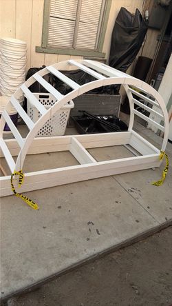 Wooden patio arch new