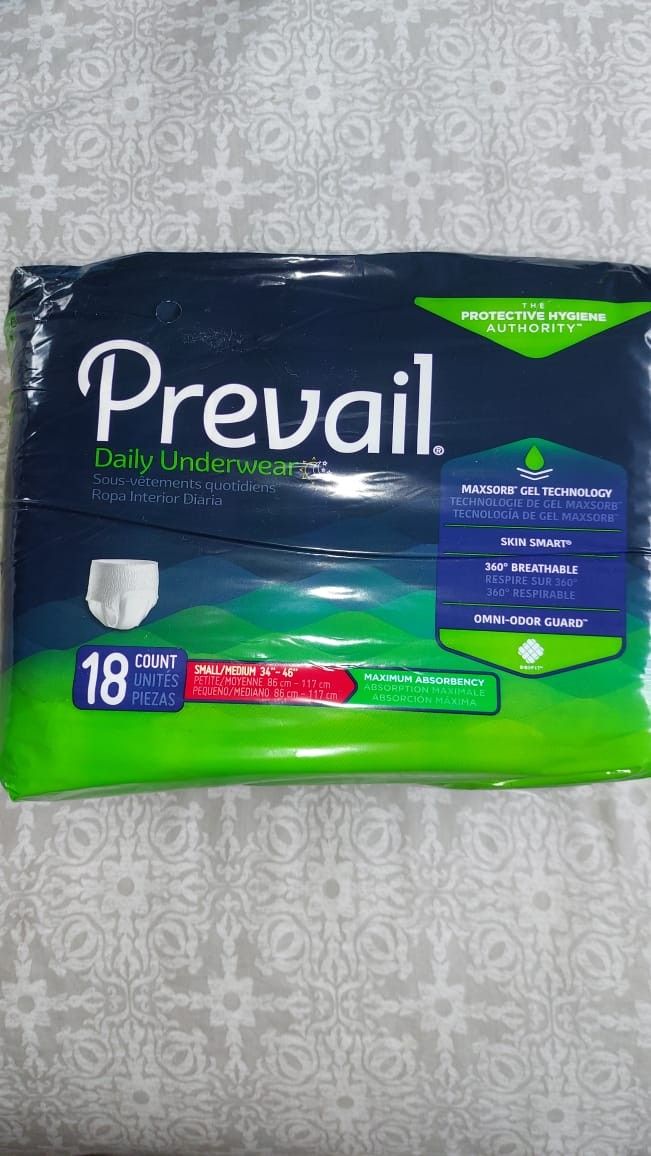 $2 Prevail Pullup Underwear, S-M; Available 40 Packs 