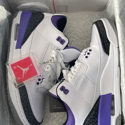 Jordan 3 White / Purple