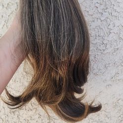 Multicolor Brow Hair Extension Claw Clip 5$