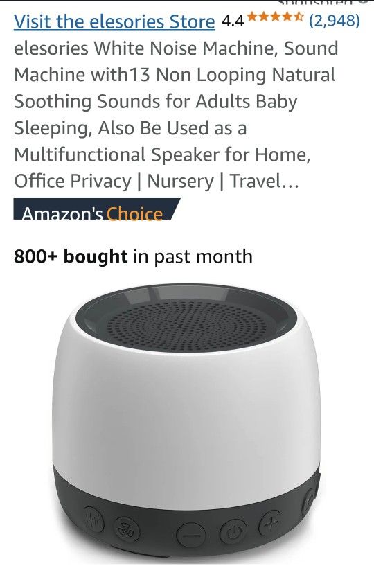 Elesories White Noise Machine