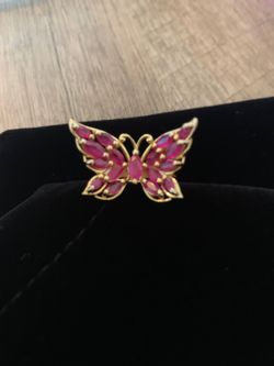 Anillo de plata dorado 925 💝🌸 new