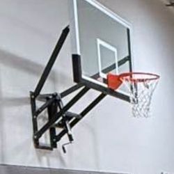 Wall Mounted Adjustable Basketball Hoop 72” Inch
