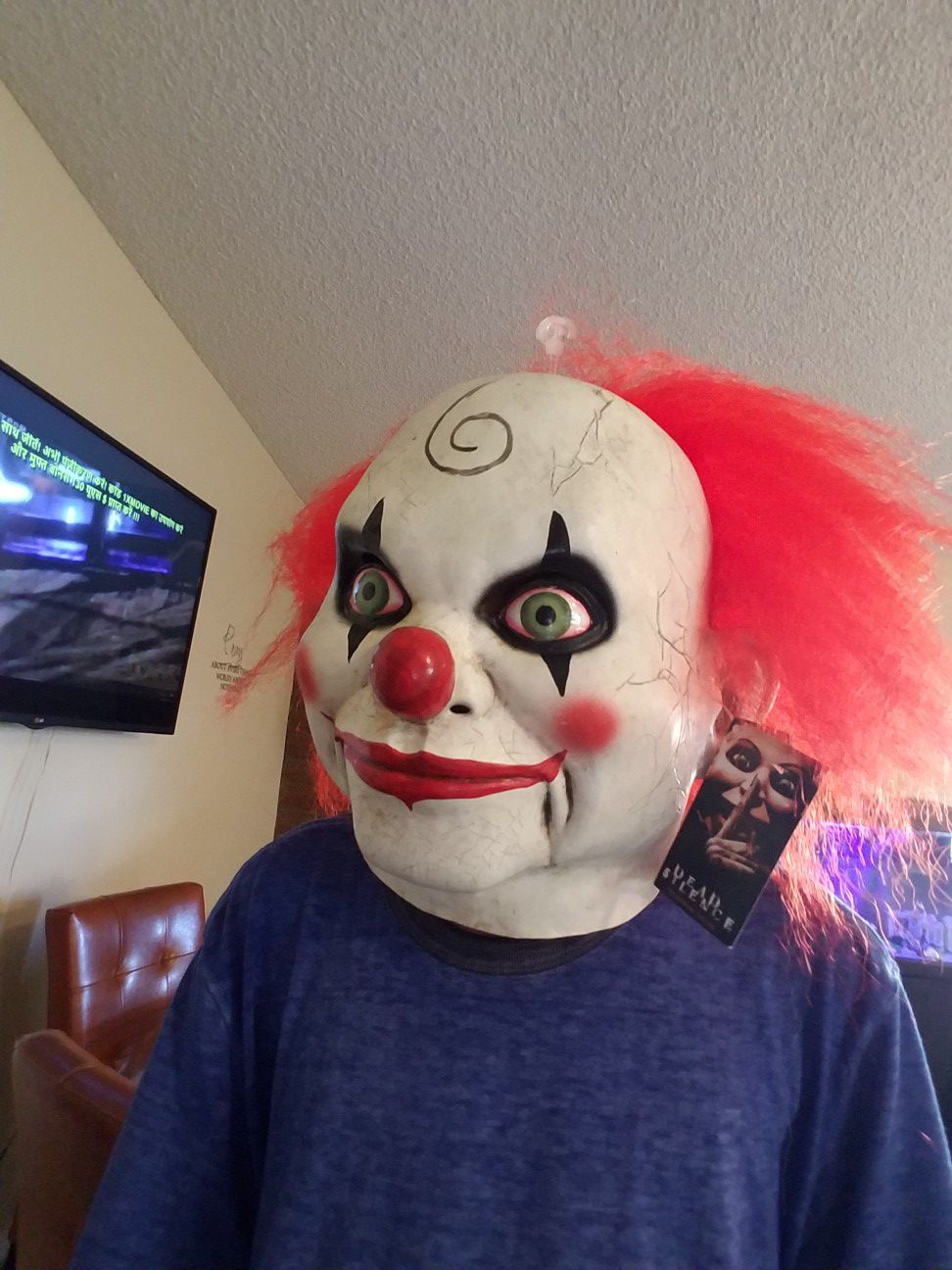 Scary clown mask holloween
