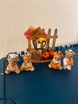 Thanksgiving figurines (Home Interior Brand)