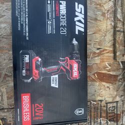 SKIL PWRCore 20V Brushless Compact Hammer Drill Kit – Brand New