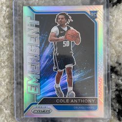Cole Anthony Silver Rookie Insert
