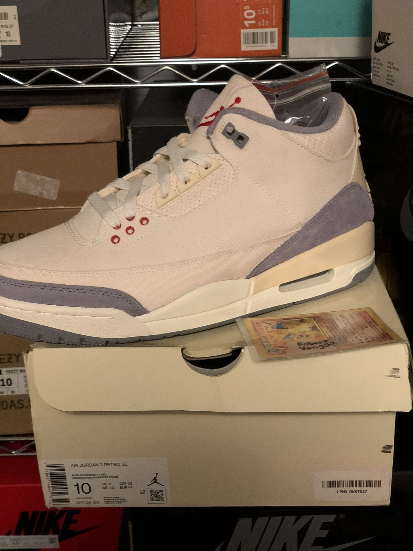 NEW 2022 AIR JORDAN 3 RETRO “Muslin” Sz10 & 10.5