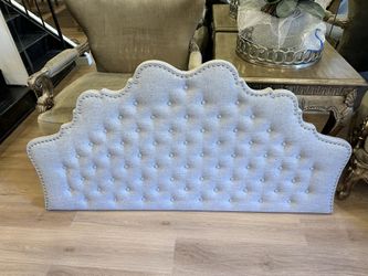  Brand New Tufted Gray Queen Bed Headboard