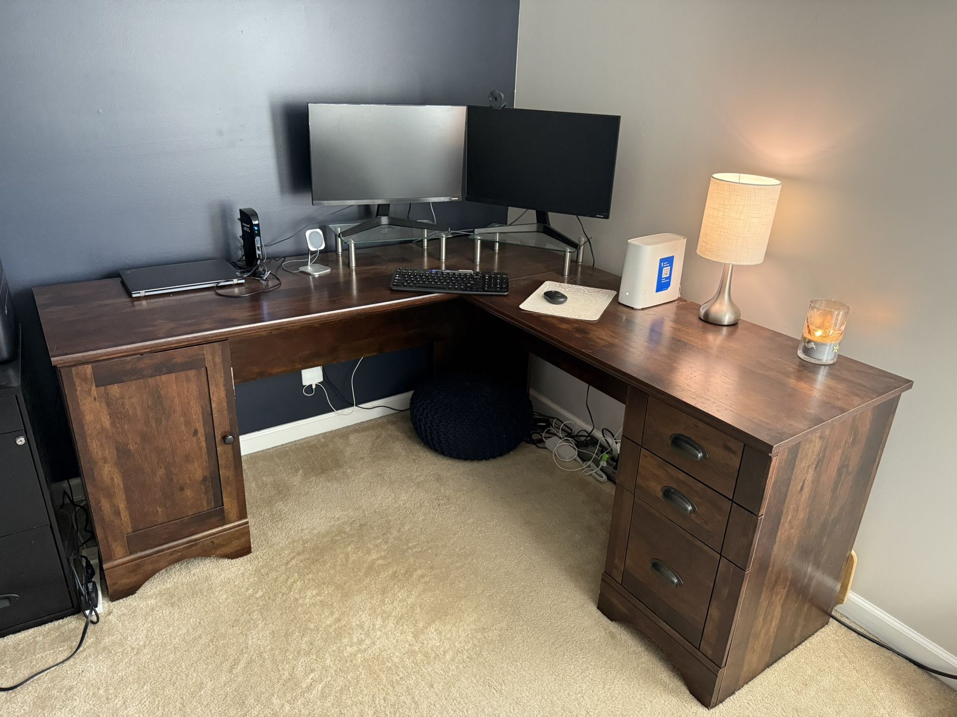 L shaped Work Desk