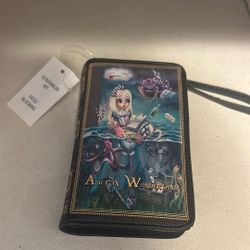 Alice In Wonderland Novelty Wristlet Wallet