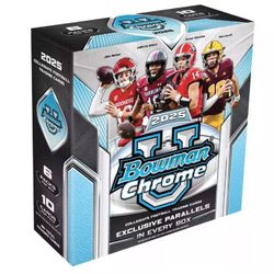 4 Factory Sealed mega Boxes And One Blaster Box Bowman Chrome U