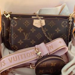 Fashion Designer Multi Pochette Accessoires 5-in-1 Combination Bag Underarm Bag Handbag Crossbody Bag Shoulder Bag 