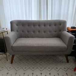 World Market Mid Century Loveseat Couch