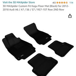 3d Maxpider Floor Mat 2012-2018 Audi A6 / A7 / S6 / S7 / RS7-1ST Row 2ND Row