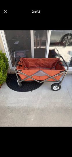 Orange Collapsible Portable Wagon